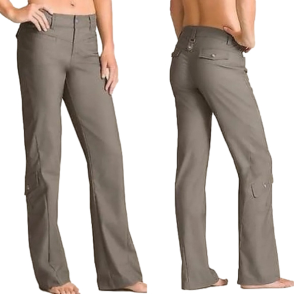 Athleta Pants - ATHLETA Pants Womens Size 6  purple Dipper Cargo Mid Rise Straight Stretch